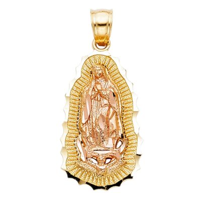 14K 2T OUR LADY OF GUADALUPE PENDANT