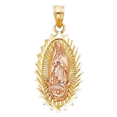 14K 2T OUR LADY OF GUADALUPE PENDANT