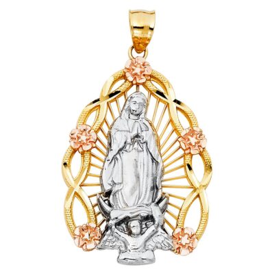 14K 3C OUR LADY OF GUADALUPE PENDANT