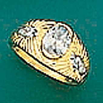 10Kt Yellow Gold Baby Ring with CZ
