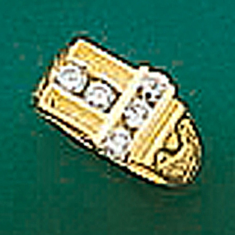 10Kt Yellow Gold Baby Ring with CZ