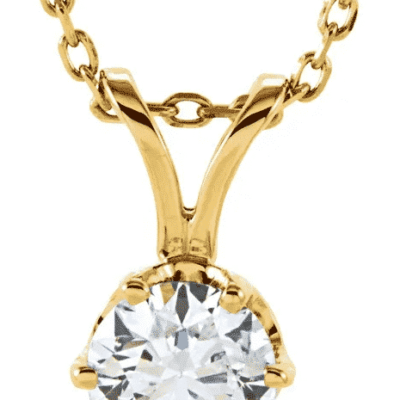 47 ct. Solitaire Necklace with a Round Cut Diamond