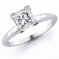 2.55 ct. Princess Cut Diamond Solitaire Ring in 14kt White Gold